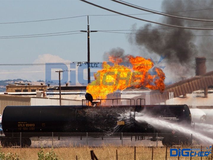 鐵路罐車(chē)爆燃